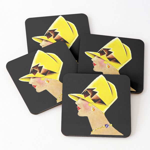 Item preview, vintage portrait of a flapper in a chic hat designed and sold by stevepaint.
