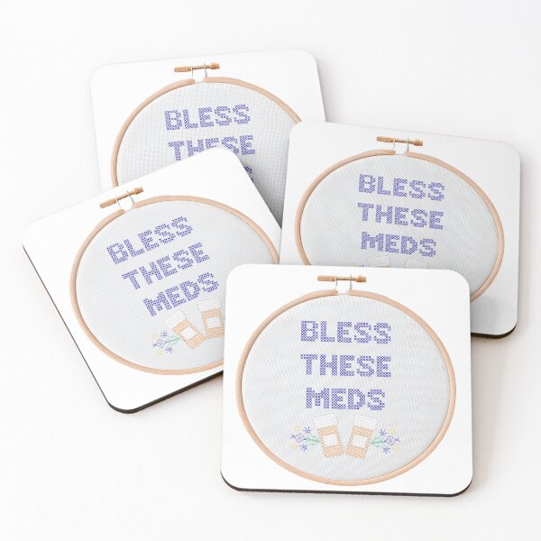 Item preview, BLESS THESE MEDS designed and sold by Little Happies.