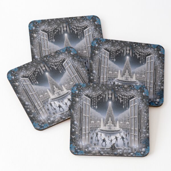 Item preview, Happy Holidays XM17 Blue Leaves designed and sold by HappyHavenStu.
