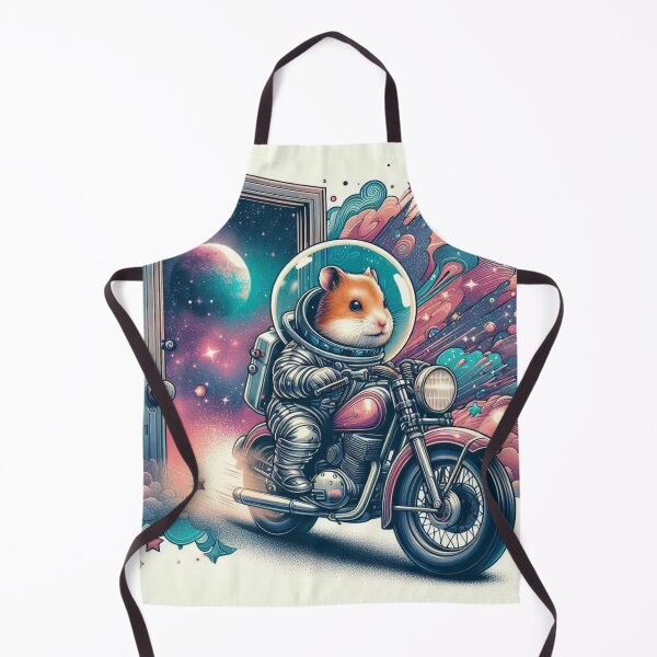 Item preview, "Cosmic Hamster Rider – Space Adventure on Two Wheels" designed and sold by Dogandesighn.