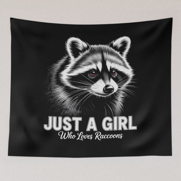 Item preview, Just A Girl Who Loves Raccoons  designed and sold by MaryoKing.