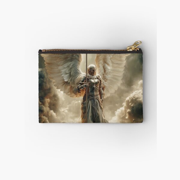 Item preview, Silent Triumph – Angelic Warrior of Light in the Clouds designed and sold by VisionaryVeils.