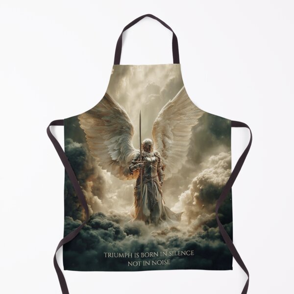 Item preview, Silent Triumph – Angelic Warrior of Light in the Clouds designed and sold by VisionaryVeils.