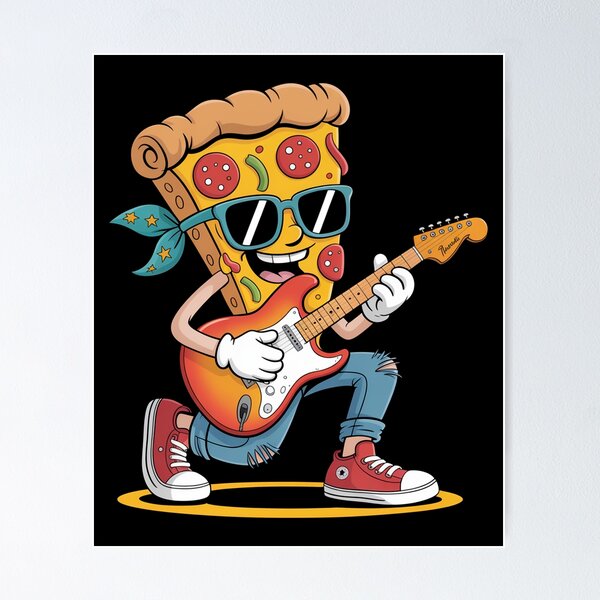 Item preview, Pizza Electric Guitar designed and sold by Kcgarciaso.