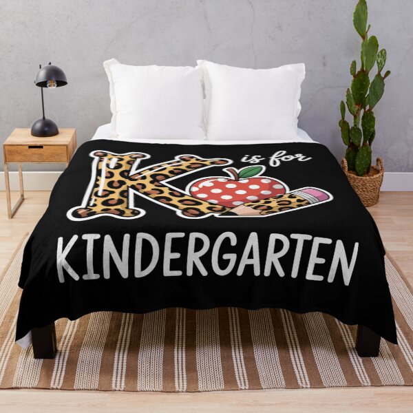 Item preview, K Is For Kindergarten Teacher Leopard Back To School designed and sold by MaryoKing.
