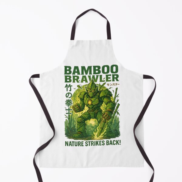 Item preview, Bamboo Brawler – Nature Strikes Back | Mecha Warrior Eco Samurai Design designed and sold by Snackwear Apparel.