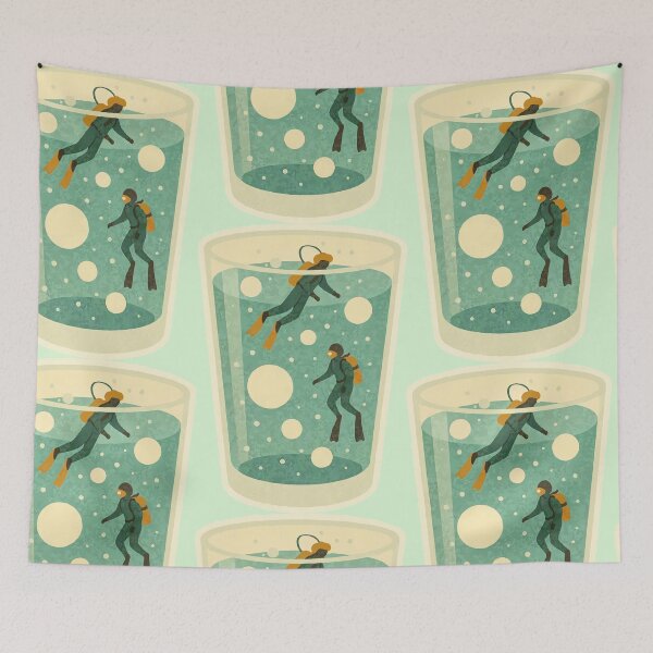 Item preview, Soda Divers – Bubbly Deep Sea designed and sold by Tiny Joy World.