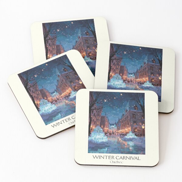Item preview, Quebec Winter Carnival | Night Parade and Ice Palace Art designed and sold by TuncGK.