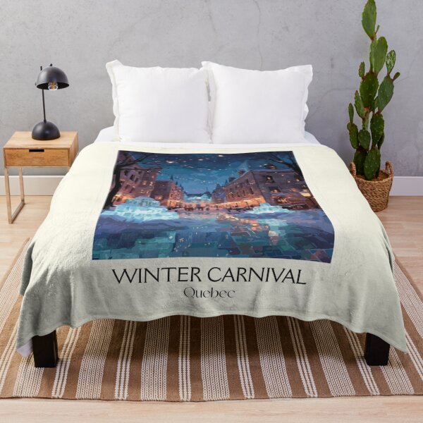 Item preview, Quebec Winter Carnival | Night Parade and Ice Palace Art designed and sold by TuncGK.
