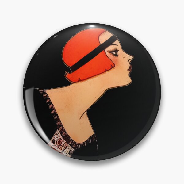 Item preview, vintage portrait of a flapper kissing in a chic hat designed and sold by stevepaint.
