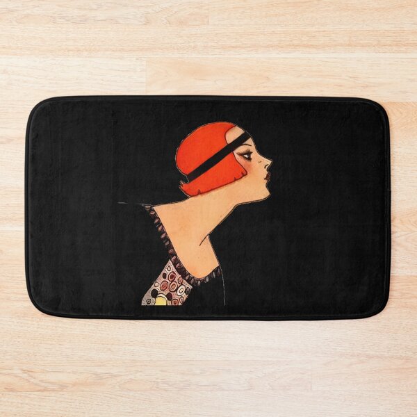 Item preview, vintage portrait of a flapper kissing in a chic hat designed and sold by stevepaint.