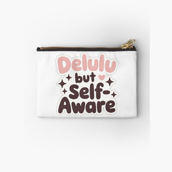 Item preview, Delulu But Self Aware Cute Aesthetic Sticker designed and sold by aislinglaoise.