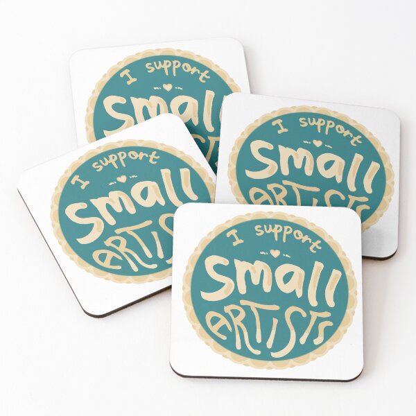Item preview, Small Artist Support Badge - Teal designed and sold by Asha-Art.