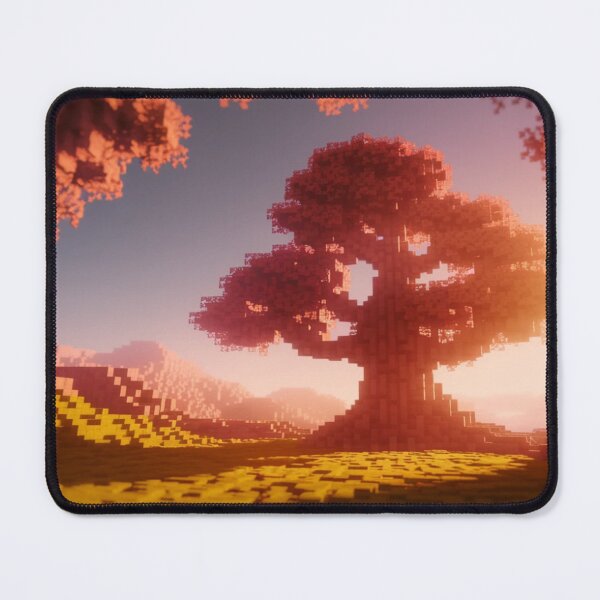 Item preview, Pixel Tree of Light – Fantastic retro sunset | XXL Gaming Mousepad designed and sold by rolfzogg.
