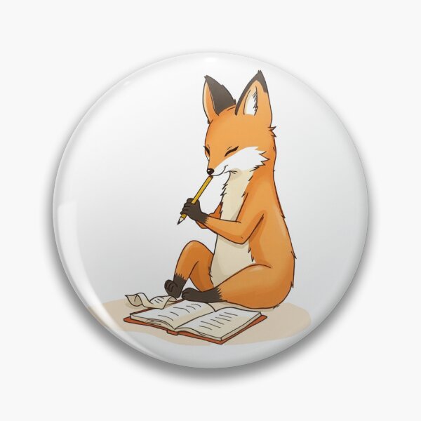 Item preview, Author Fox - Creative Writer & Journaling Fox designed and sold by JanChryzostom.