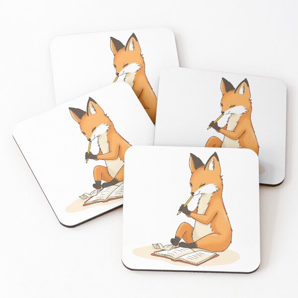 Item preview, Author Fox - Creative Writer & Journaling Fox designed and sold by JanChryzostom.