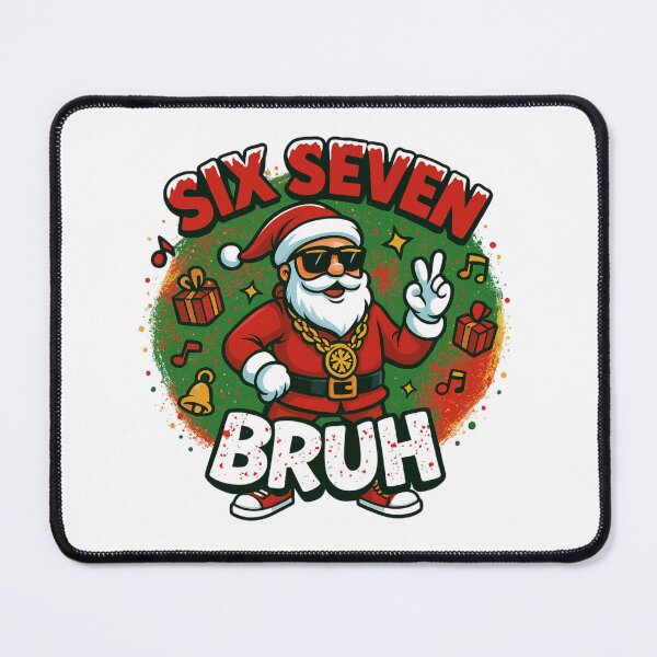 Item preview, Santa Claus SIX SEVEN BRUH Funny Christmas designed and sold by DigiSudu.
