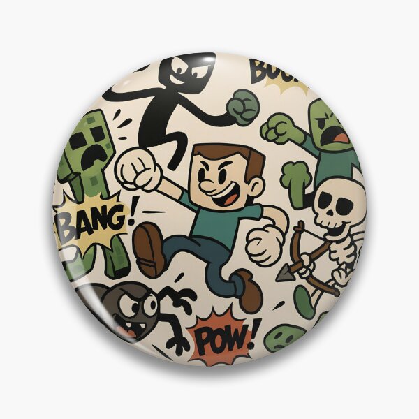 Item preview, Minecraft Retro Cartoon – 1930s Rubber Hose Style designed and sold by AnimeShin.