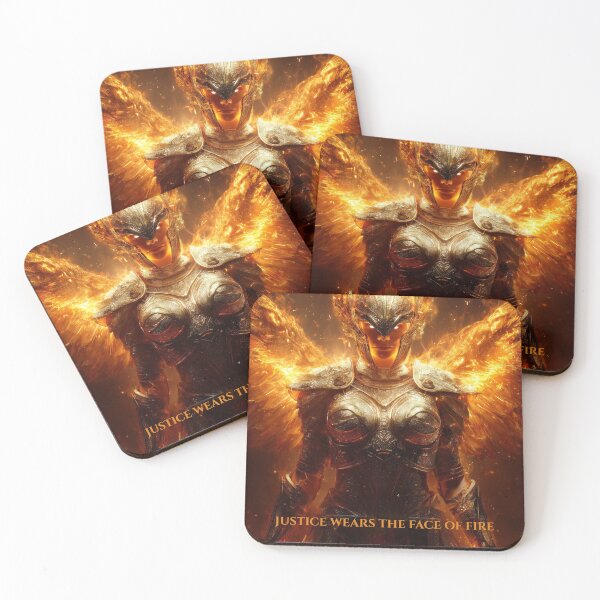 Item preview, The Face of Fire – Angel of Justice and Flame designed and sold by VisionaryVeils.