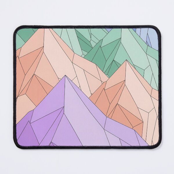 Item preview, Geometric Pastel Mountains in Abstract Layers designed and sold by NoctaHike.