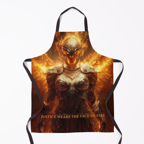 Item preview, The Face of Fire – Angel of Justice and Flame designed and sold by VisionaryVeils.