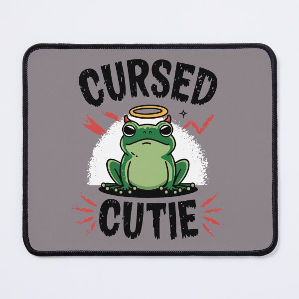 Item preview, Cursed Cute Frog: Halo of Sass designed and sold by WeranovDesign.