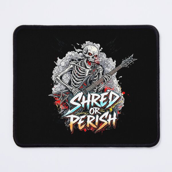 Item preview, Heavy Metal Skeleton Guitarist Illustration designed and sold by SholoStudio.
