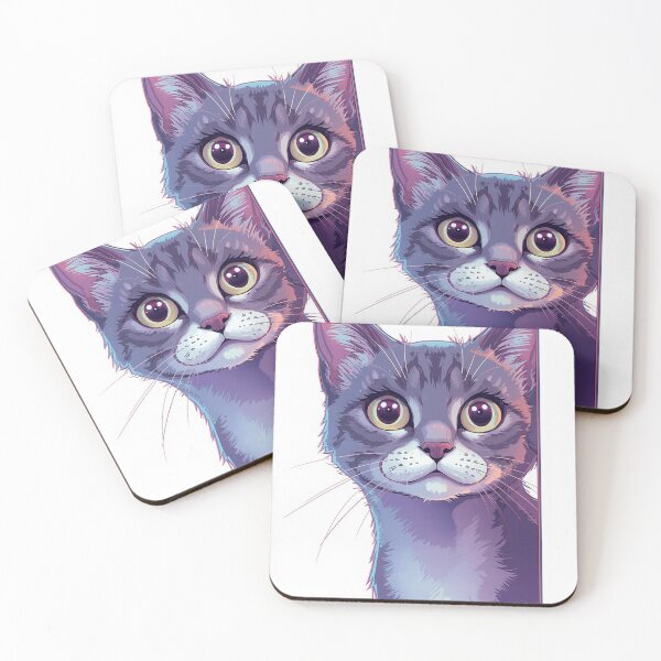 Item preview, Curious cat peeks around the corner designed and sold by BenCoStyle.