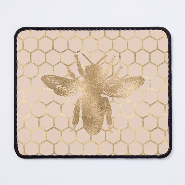 Item preview, Gold Honeycomb Beehive with Gold Bee designed and sold by Liberty Sunshine.