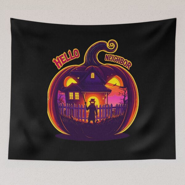 Item preview, Spooky Neighbor's Jar House | Hello Neighbor Fan Art Print designed and sold by Alicjareign.