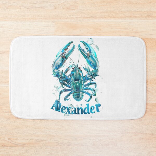 Artikelvorschau, Alexander Cancer – Aqua Zodiac Crab Design entworfen und verkauft von AlexLineArt.