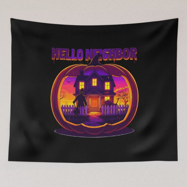 Item preview, Spooky Neighbor's Jar House | Hello Neighbor Fan Art Print designed and sold by Alicjareign.