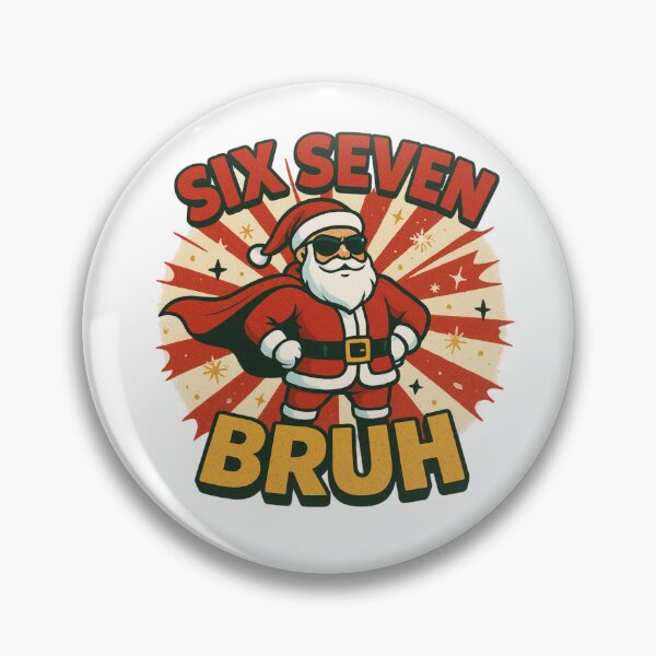 Item preview, Funny SIX SEVEN BRUH Santa Claus Superhero Christmas designed and sold by DigiSudu.