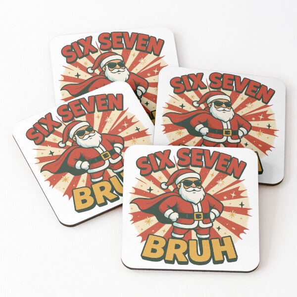 Item preview, Funny SIX SEVEN BRUH Santa Claus Superhero Christmas designed and sold by DigiSudu.