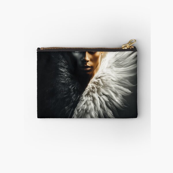Item preview, Even Light Casts a Shadow – Duality Angel Portrait designed and sold by VisionaryVeils.