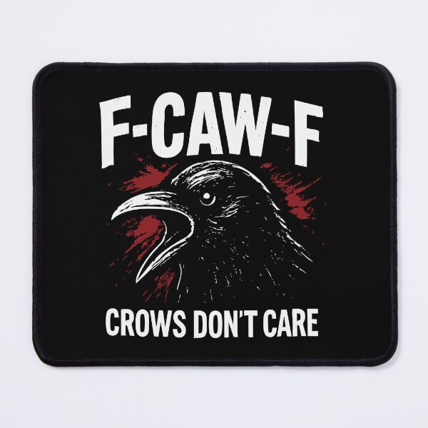 Item preview, F-CAW-F Crow – Punk Grunge Streetwear Design | “Crows Don’t Care” Funny Raven Graphic, Edgy Alternative Humor Tee designed and sold by Basferr..