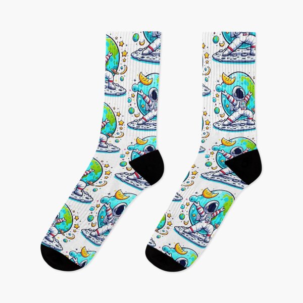 Item preview, Cosmic Celebration: Joyful Astronaut on the Moon" designed and sold by Dogandesighn.