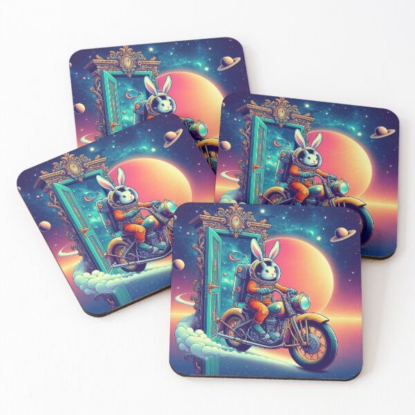 Item preview, "Astronaut Bunny Through the Portal" designed and sold by Dogandesighn.