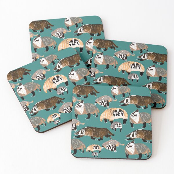Item preview, American Badger Running designed and sold by belettelepink.