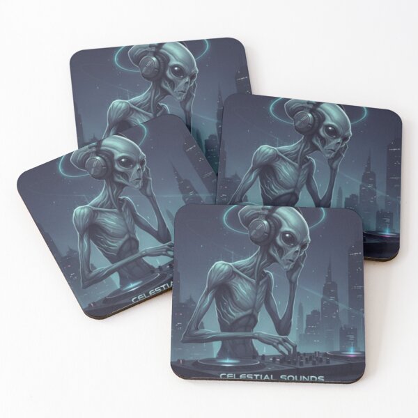 Item preview, Out of This World Alien DJ | Sci-Fi Synthwave Music designed and sold by SueQsArt.