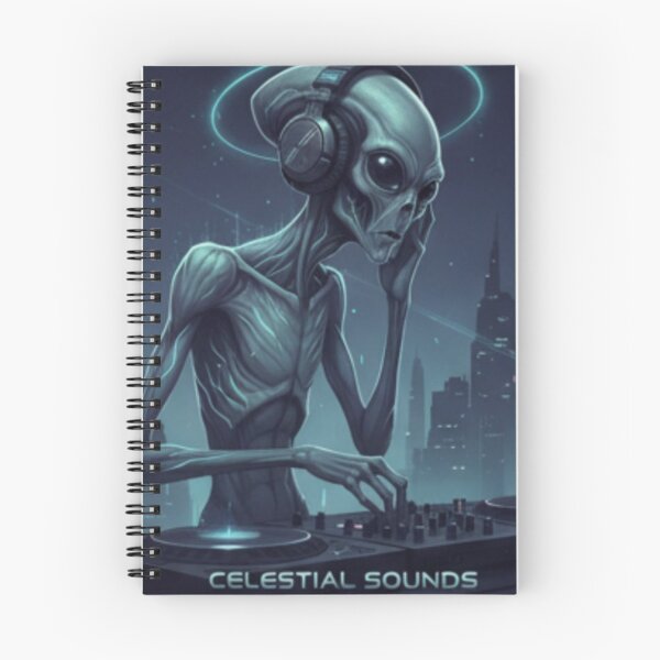 Item preview, Out of This World Alien DJ | Sci-Fi Synthwave Music designed and sold by SueQsArt.
