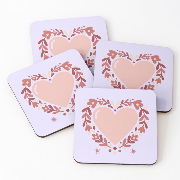 Item preview, Pastel Heart Floral Wreath Pattern designed and sold by 0606PM.