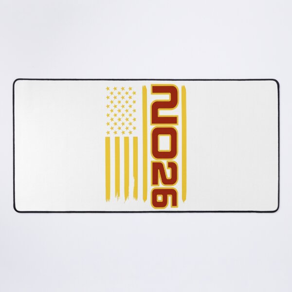 Item preview, 2026 Red Yellow USA Flag Retro designed and sold by SunfullyYours.