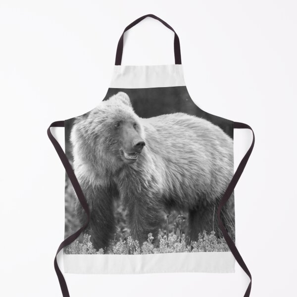 Item preview, Young grizzly bear II (monochrome) designed and sold by zumi.