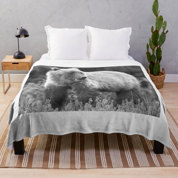 Item preview, Young grizzly bear II (monochrome) designed and sold by zumi.