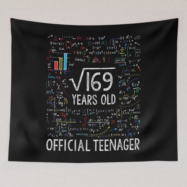 Item preview, Square Root Of 169 13 Years Old Official Teenager Birthday designed and sold by MadalynKiehn.