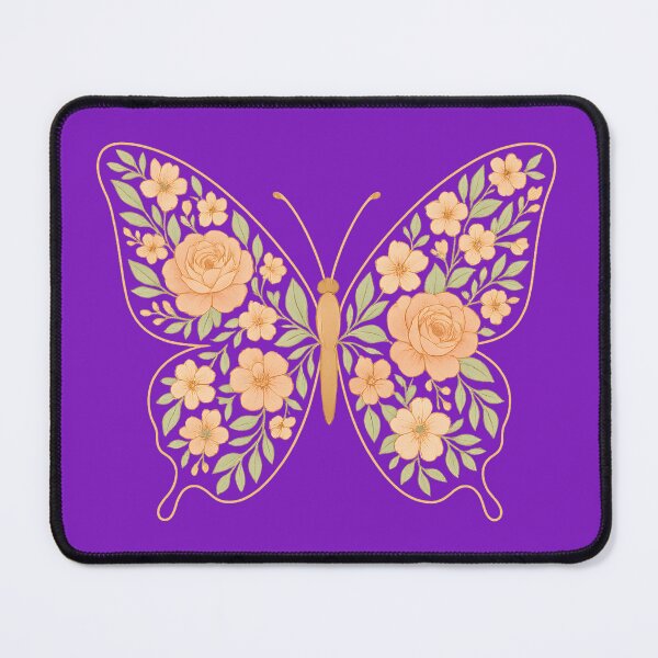 Item preview, Floral Butterfly Bloom – Nature in Harmony designed and sold by KawaiiOrbit.