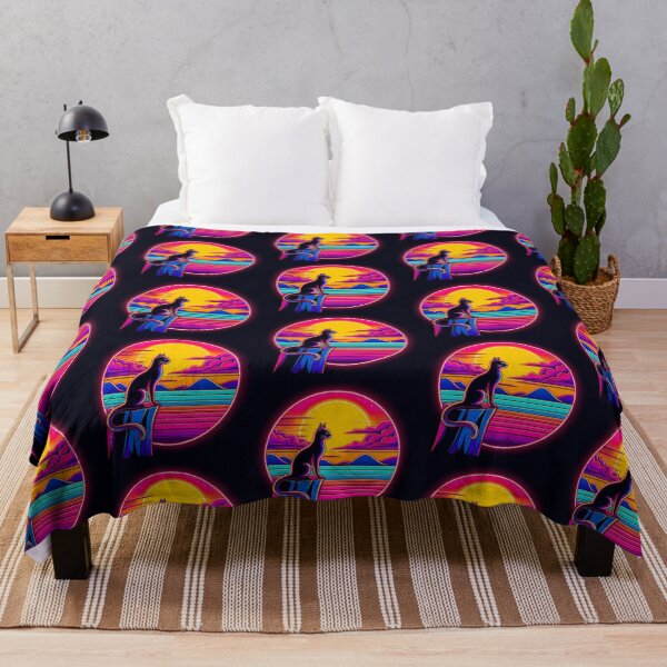 Item preview, Neon Sunset Watcher – Cosmic Cat on the Edge" designed and sold by Dogandesighn.