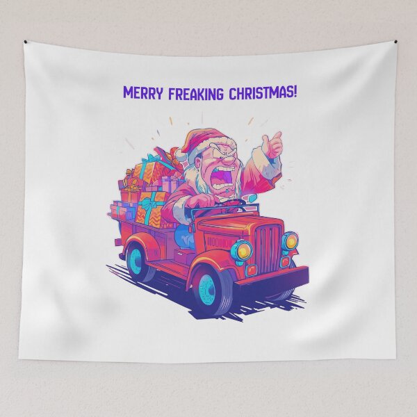 Item preview, Road rage santa designed and sold by Pastel & Neon art store.