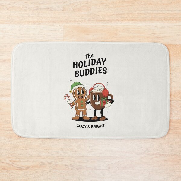 Item preview, Holiday Buddies Cozy Bright Cocoa Gingerbread Retro designed and sold by HoopeStylee.